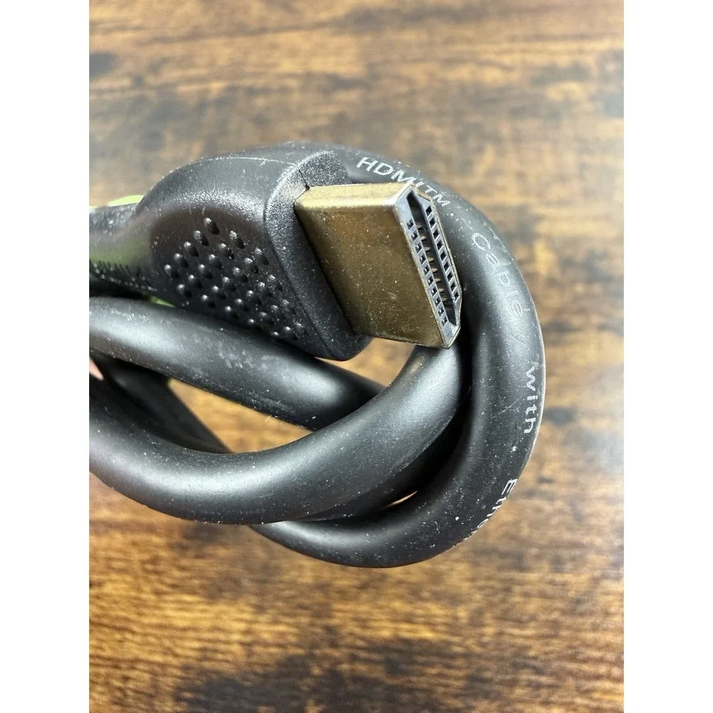 High Speed HDMI Cable 6ft 4K UHD Ethernet‎ Male to Male Black TV Monitor